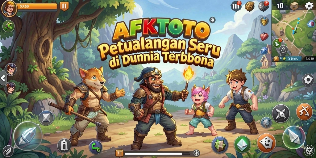 Tampilan gameplay AFKTOTO yang mendebarkan di dunia terbuka.