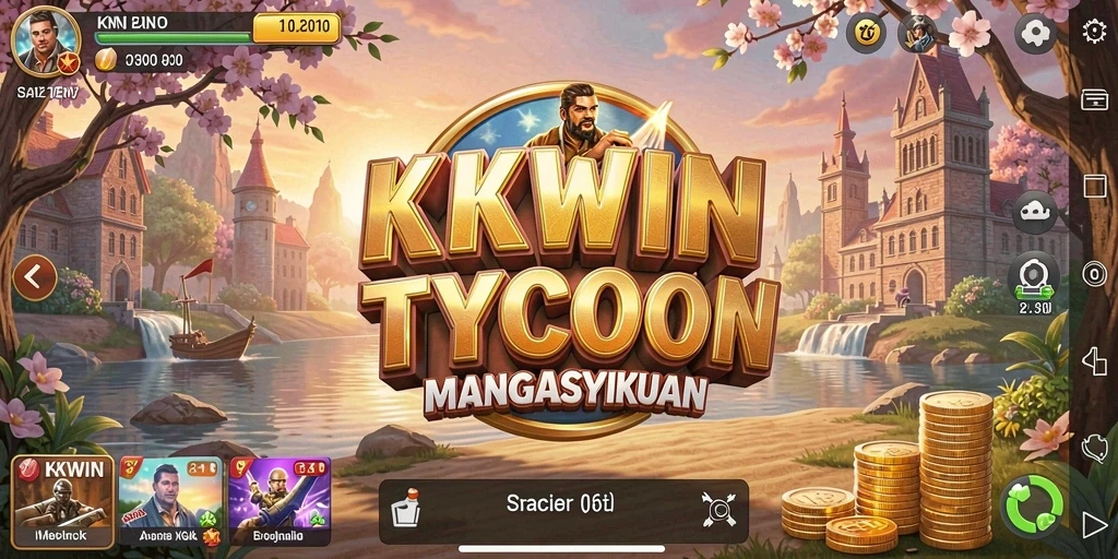 Screenshot utama KKWIN menampilkan pengalaman gameplay Tycoon yang mendebarkan.