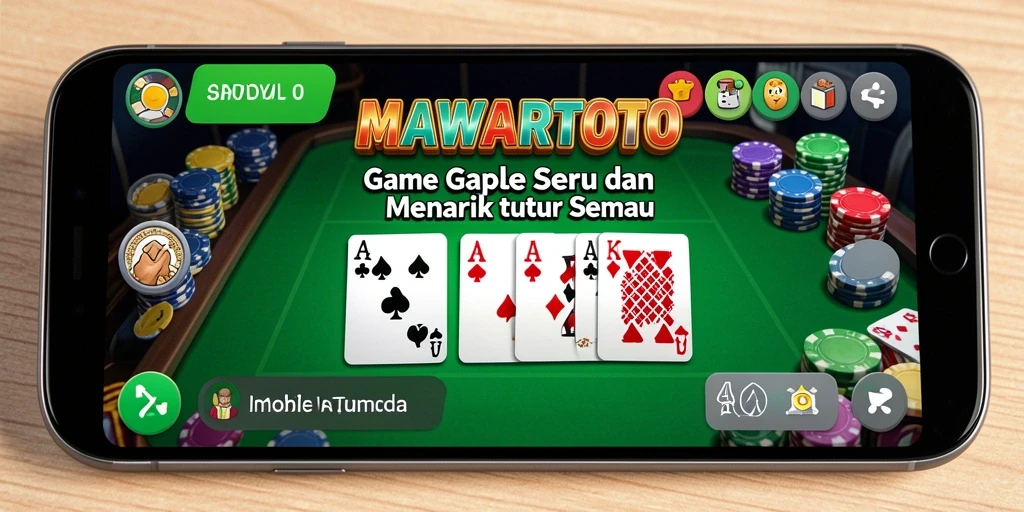 Tampilan gameplay seru dari MAWARTOTO dalam permainan Gaple.