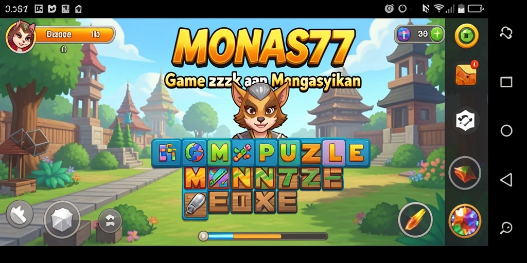 Screenshot gameplay MONAS77 menampilkan tantangan Puzzle yang memikat.