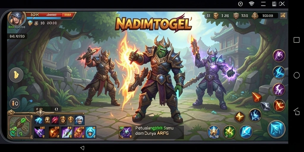 Gameplay NADIMTOGEL yang seru dan penuh aksi ARPG.