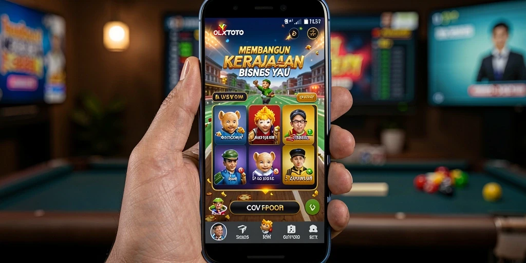Tampilan gameplay OLXTOTO yang menarik saat membangun kerajaan bisnis.