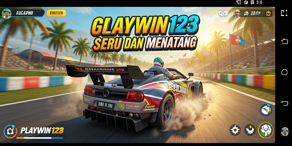Tangkapan layar gameplay yang menunjukkan aksi balapan seru.