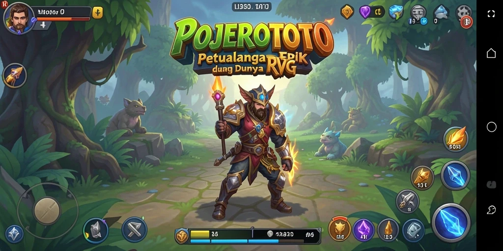 Tampilan gameplay RPG POJEROTOTO yang menarik dan penuh aksi.