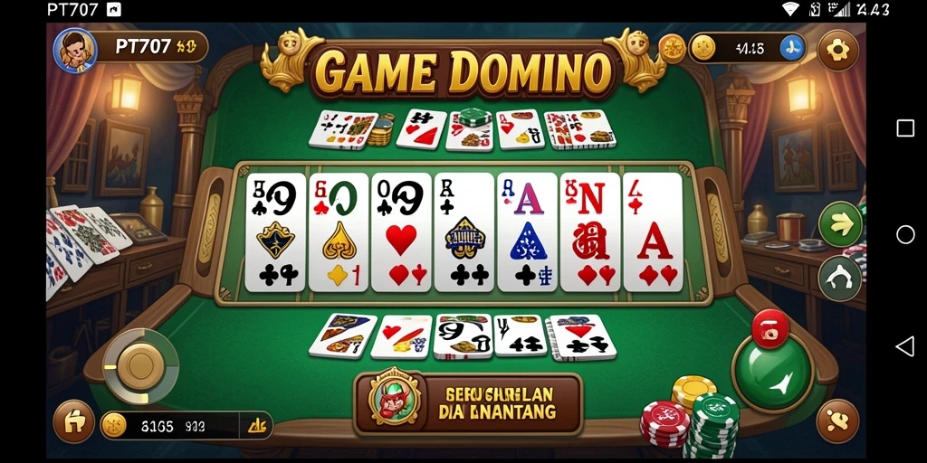 Tampilan gameplay seru dan menantang dalam PT707.