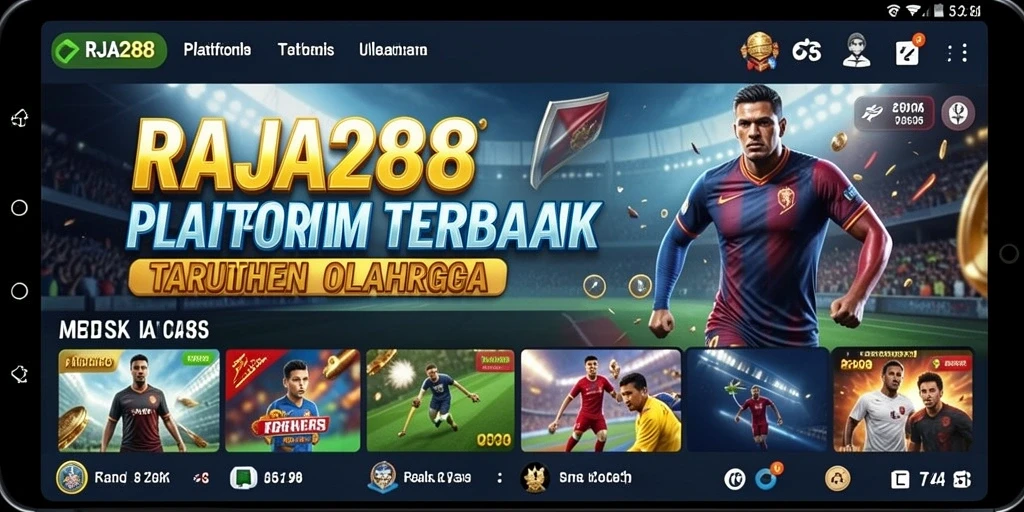 Gameplay menarik dengan berbagai pilihan taruhan olahraga.