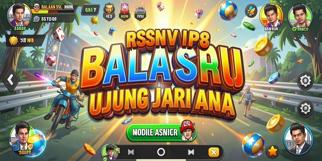 Tampilan gameplay balapan yang seru dan menegangkan di RSNVIP8.