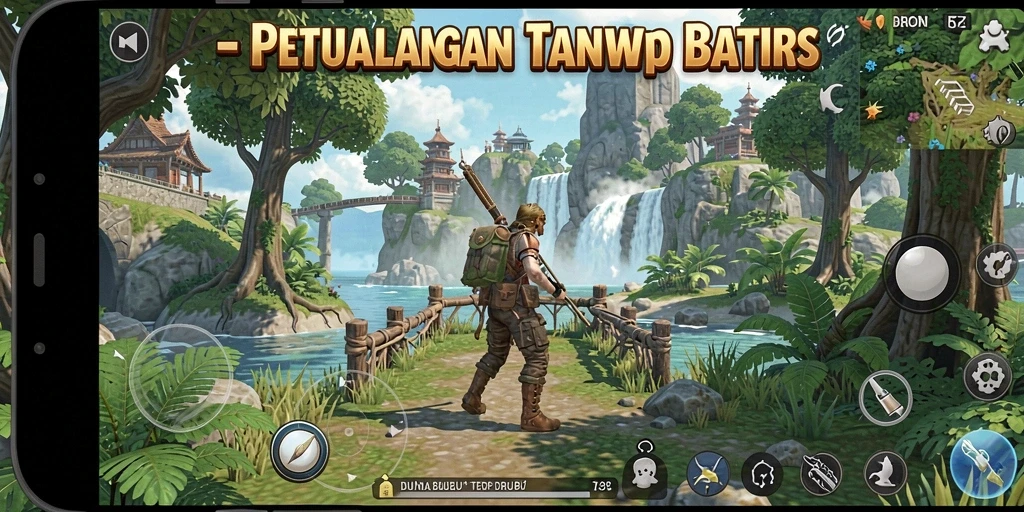 Screenshot T6 menampilkan aksi thrilling di dunia terbuka.